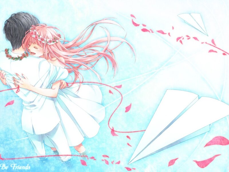 Couple Hugging — Blue, Romantic