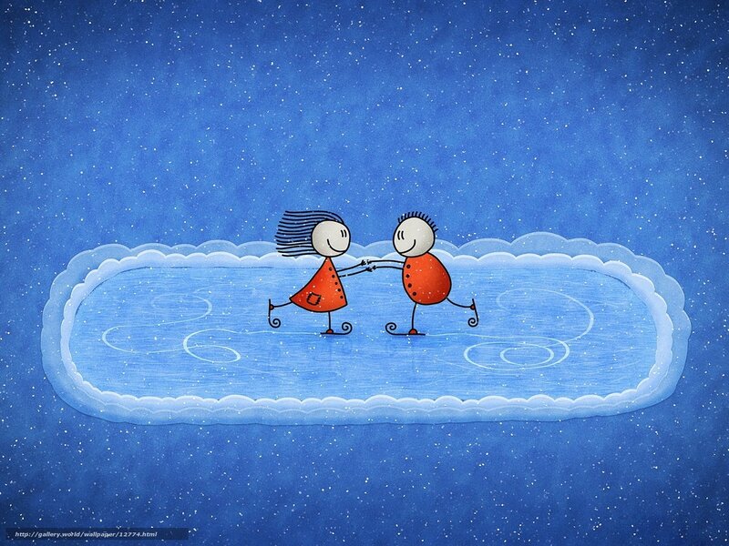 couple ice skating