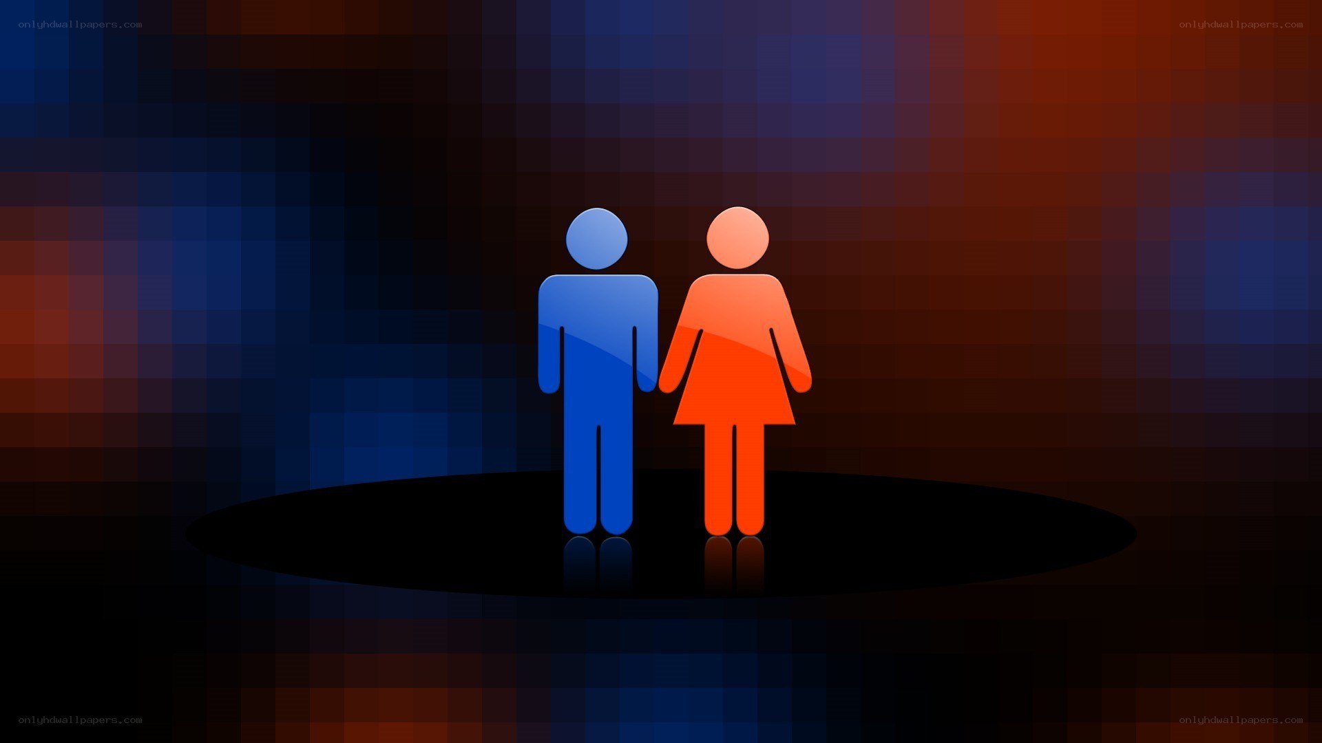 couple icons on dark background