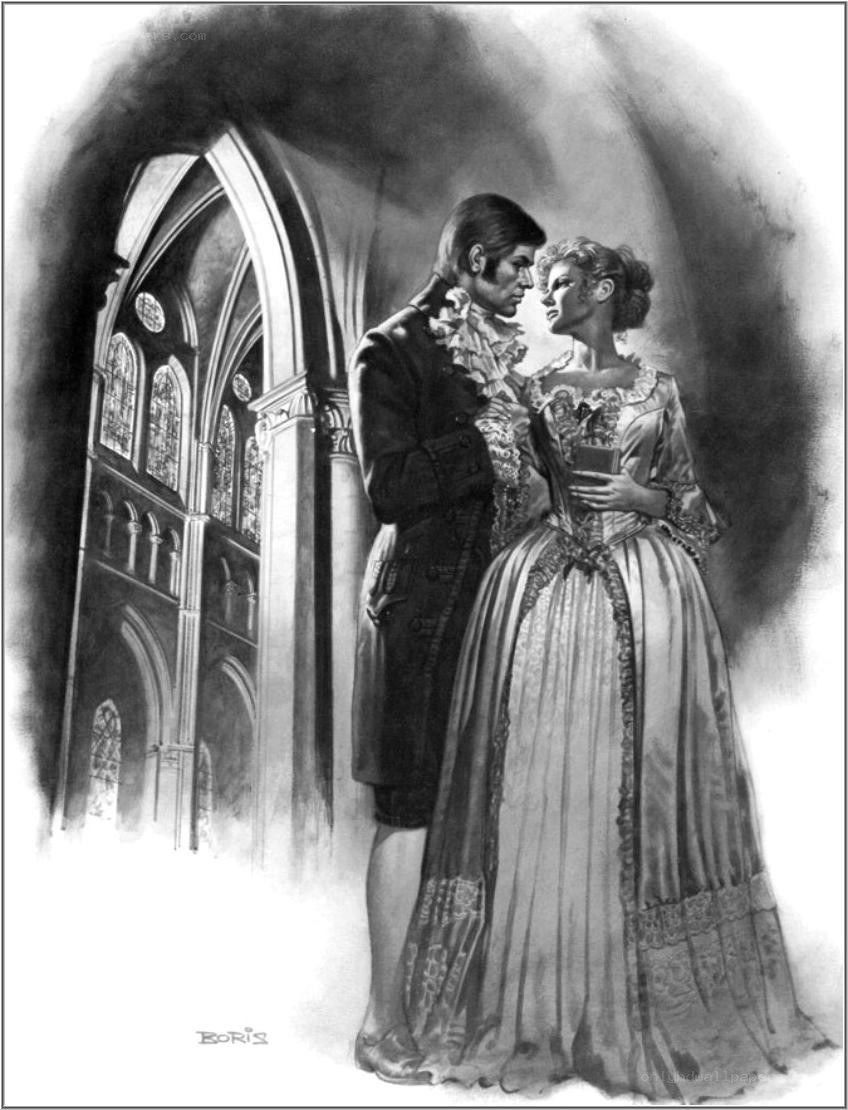 Couple in a cathedral