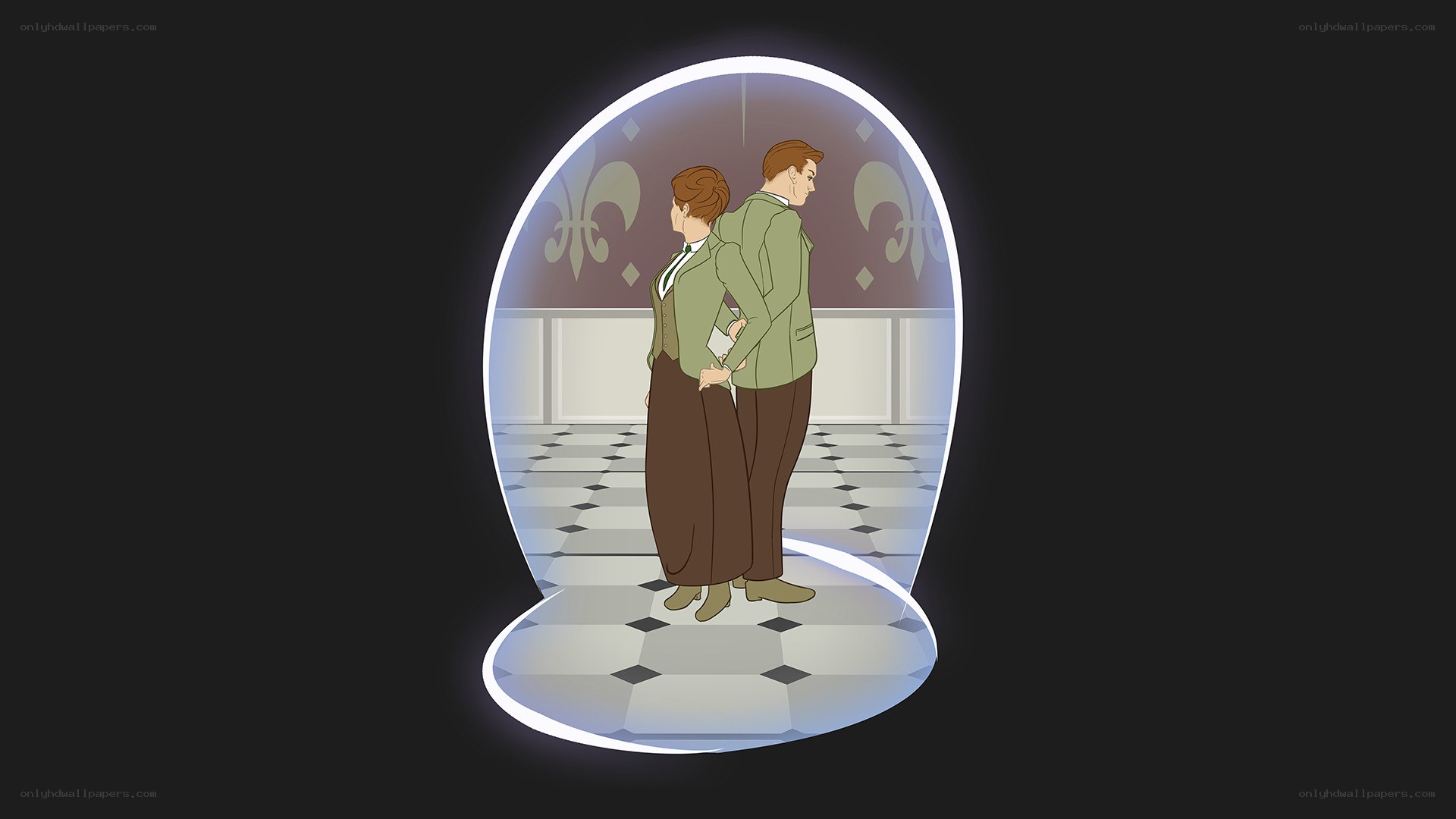 couple in a crystal ball
