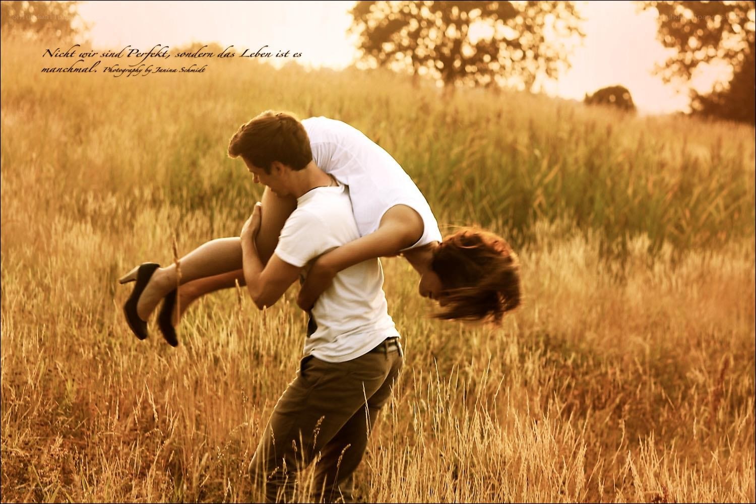 Couple in a field