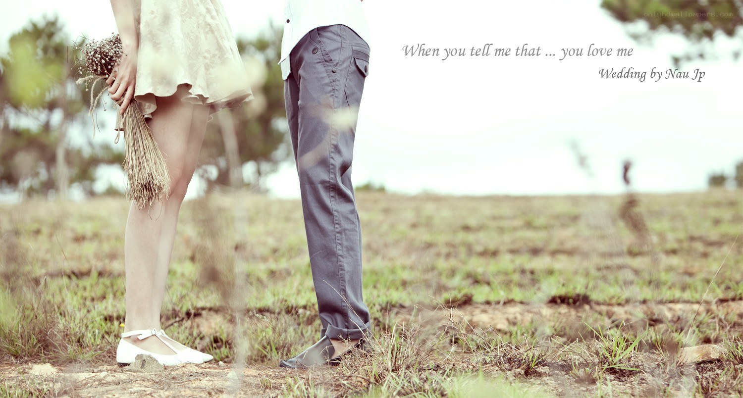 Couple in a field