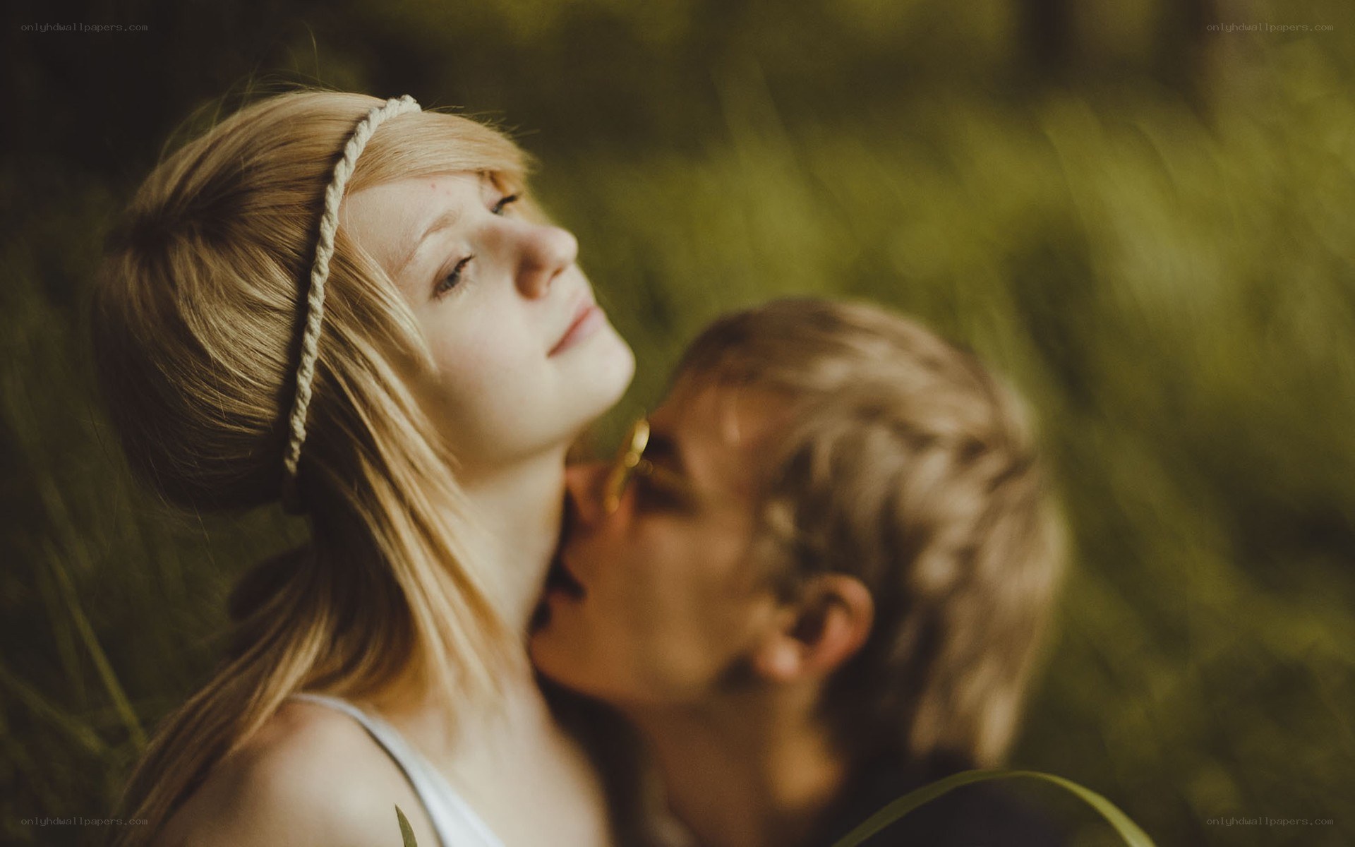 couple in a field