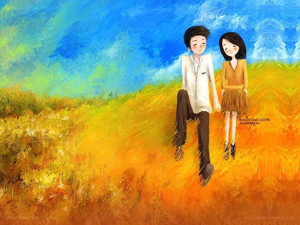 Couple in a field
