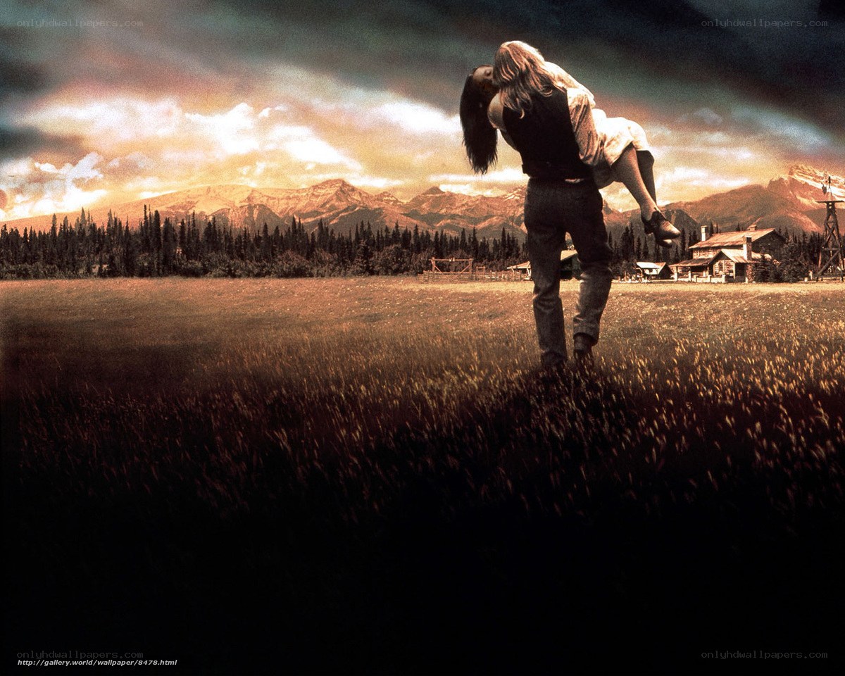 couple in a field at sunset