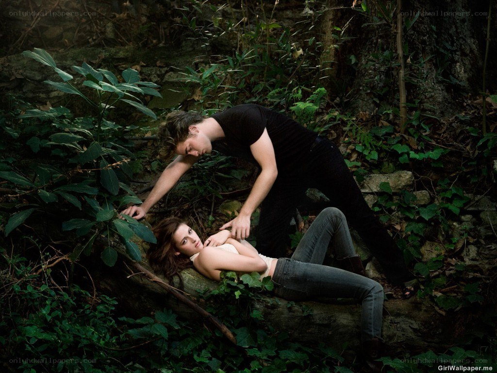 Couple in a forest scene