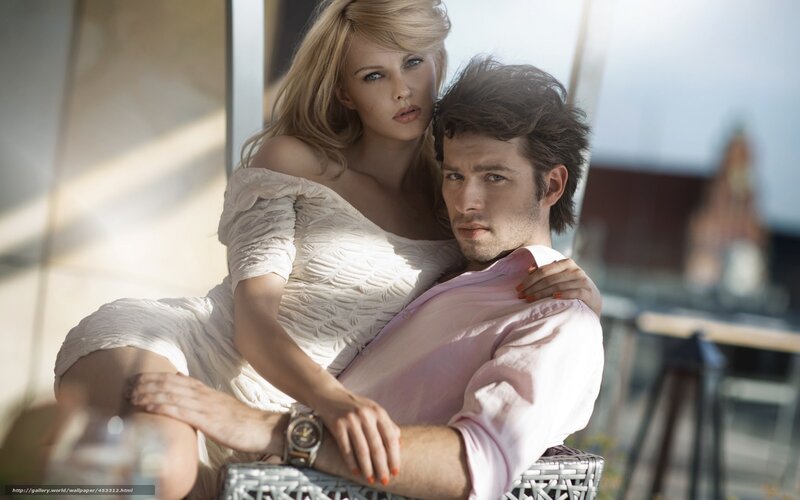 Couple in a romantic pose