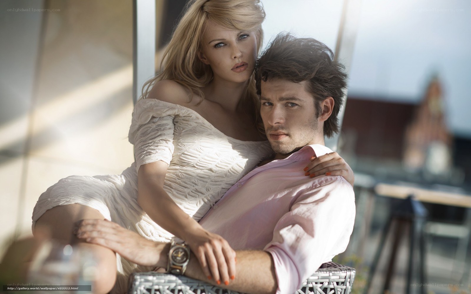 Couple in a romantic pose
