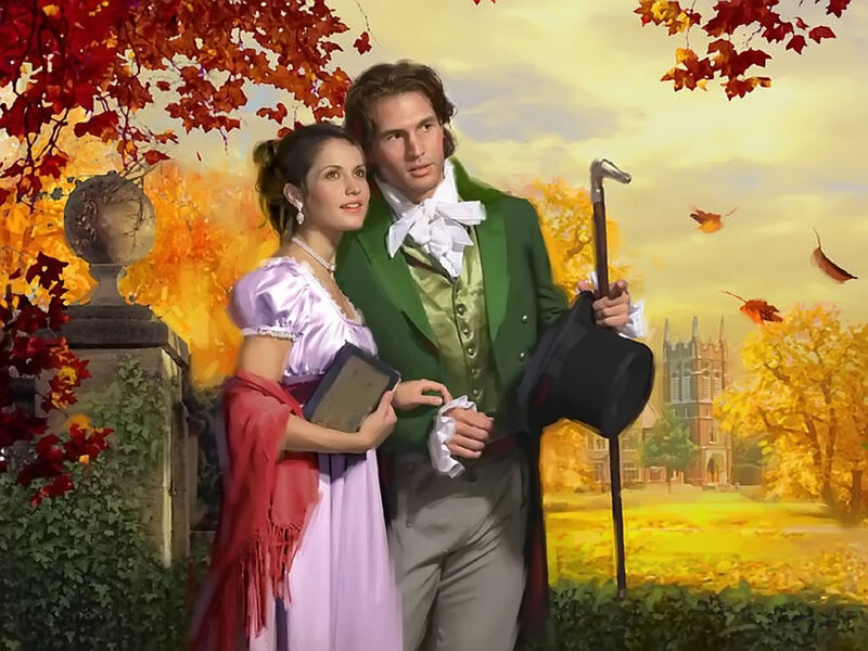 Couple in Autumn — Orange