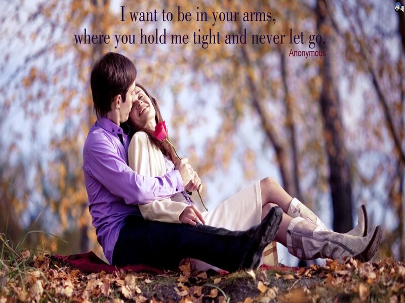 Couple in Autumn — Purple