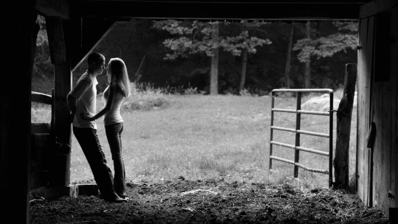 Couple in Barn — Black
