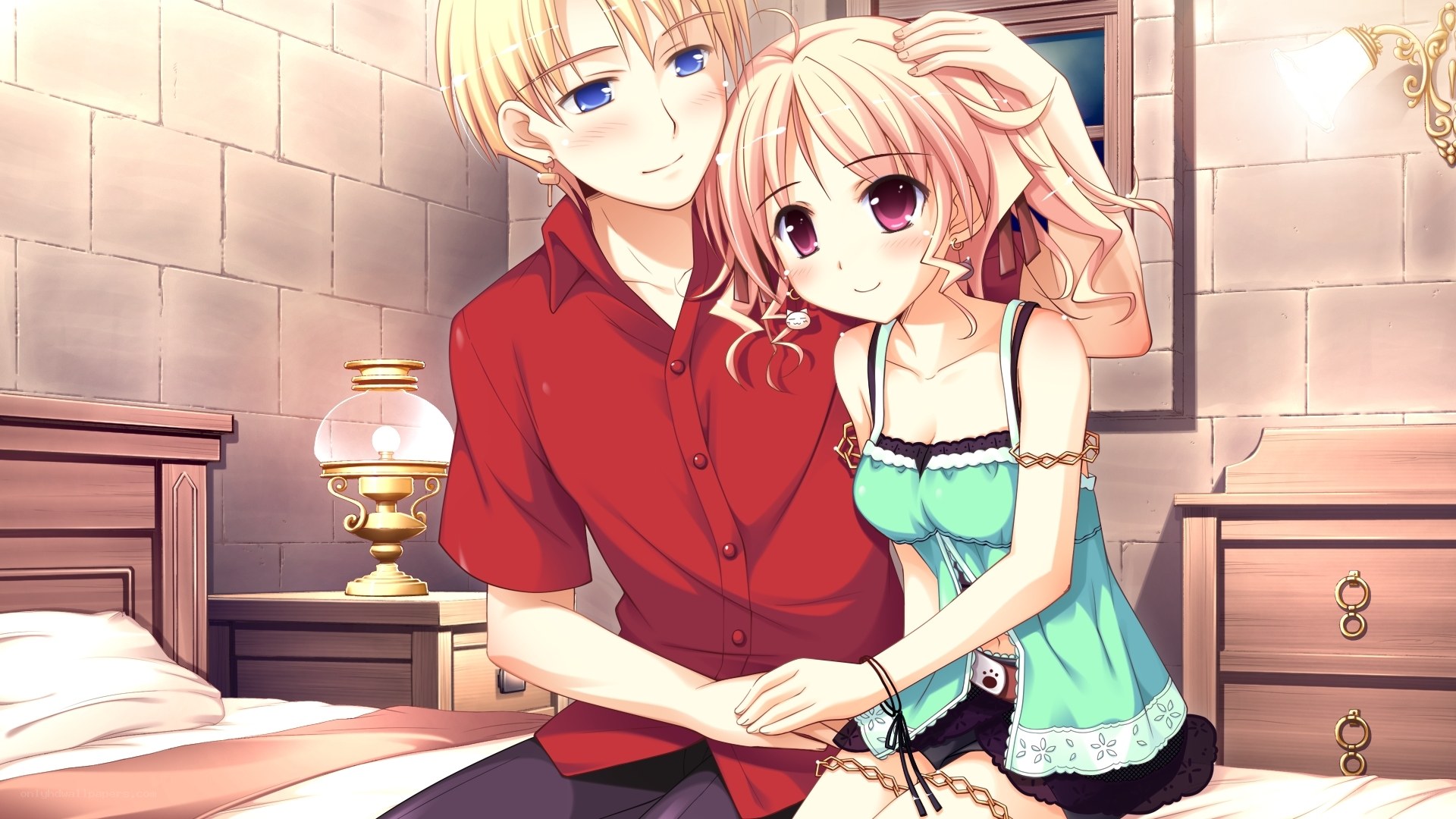 couple in bedroom scene
