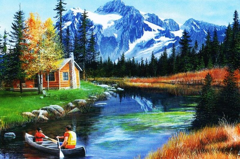 Couple in Canoe