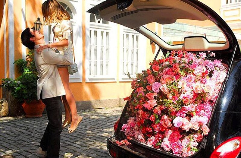 Couple in Car Trunk