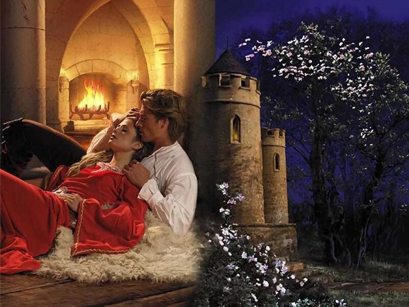 Couple in Castle — Red
