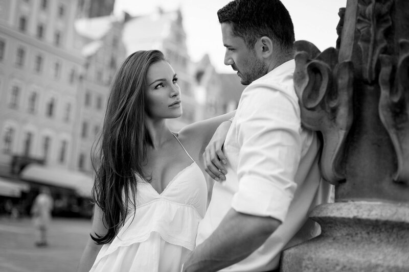 Couple in City — Black
