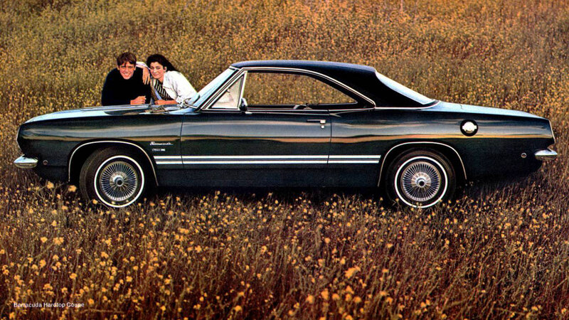 Couple in Classic Car — Black
