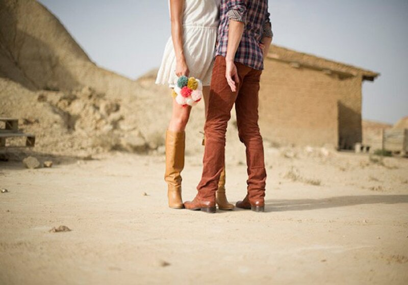 Couple in Desert — Brown
