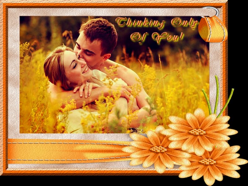 Couple in Field — Yellow