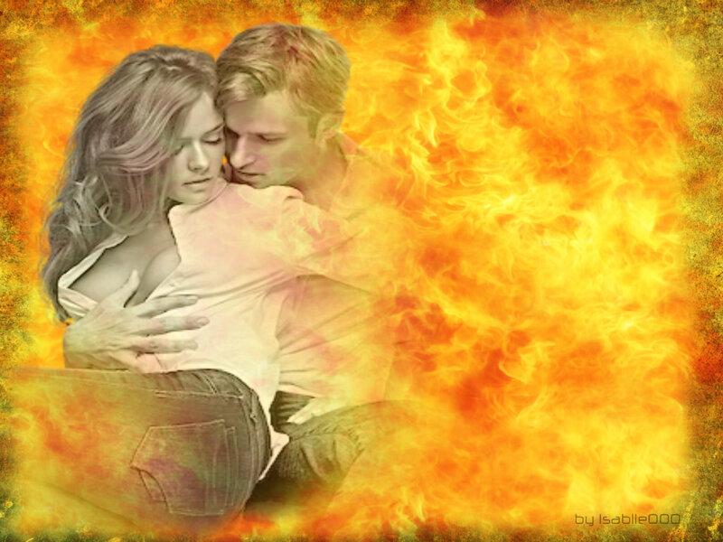 Couple in Flames — Orange
