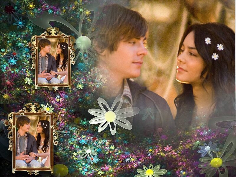 Couple in Floral Background