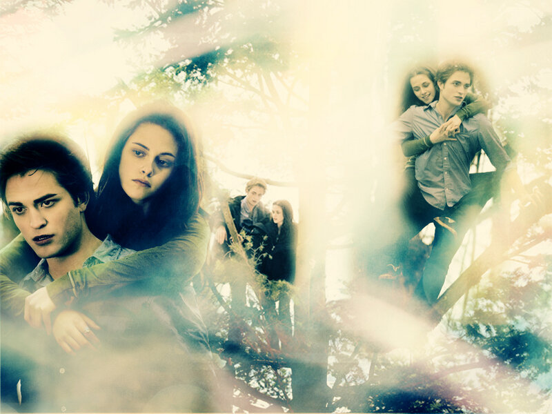 Couple in Forest — Green, Dreamy