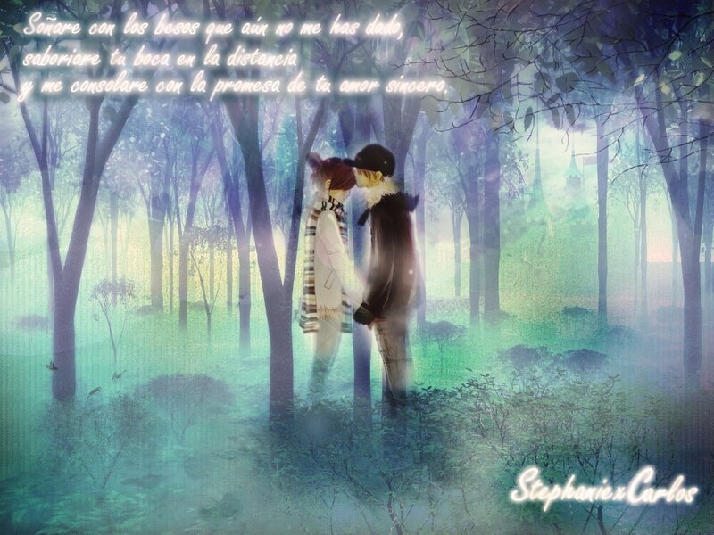 Couple in Forest — Green