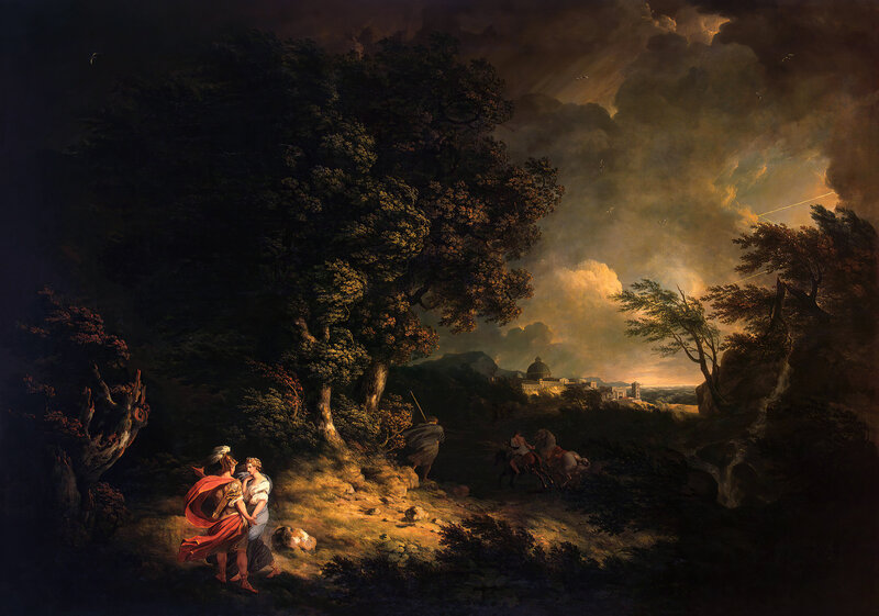 Couple in Forest Landscape