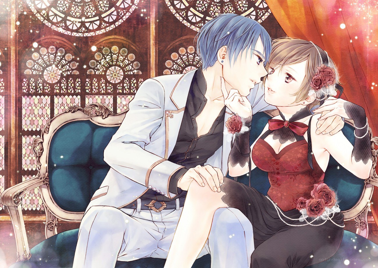 Couple in formal attire