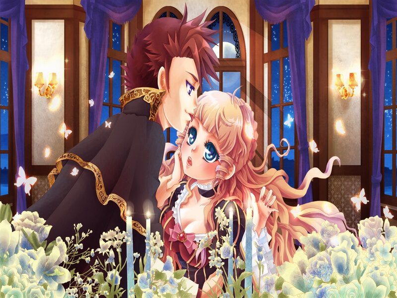 Couple in Formal Attire — Blue