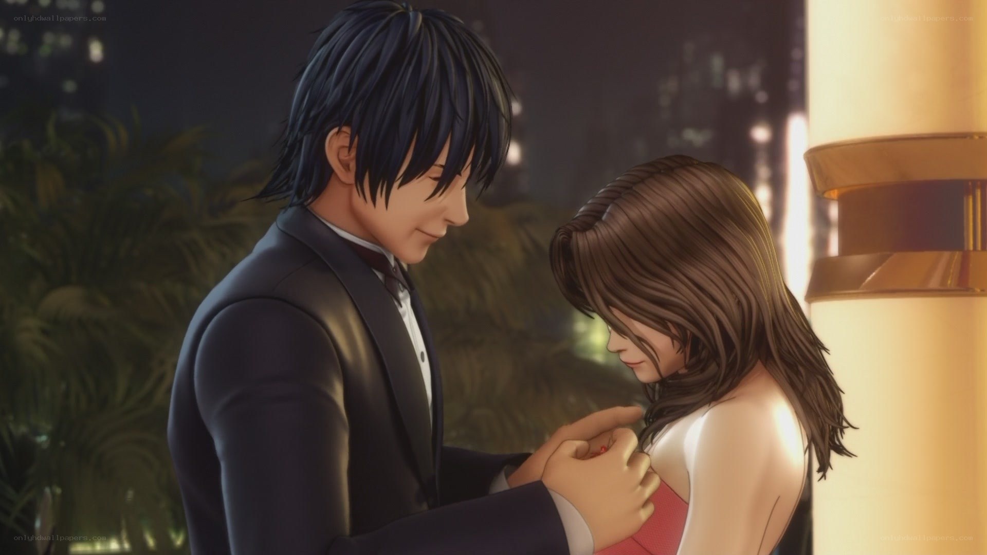 couple in formal wear