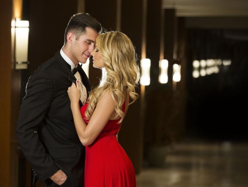Couple in Formal Wear — Black, Romantic, Night