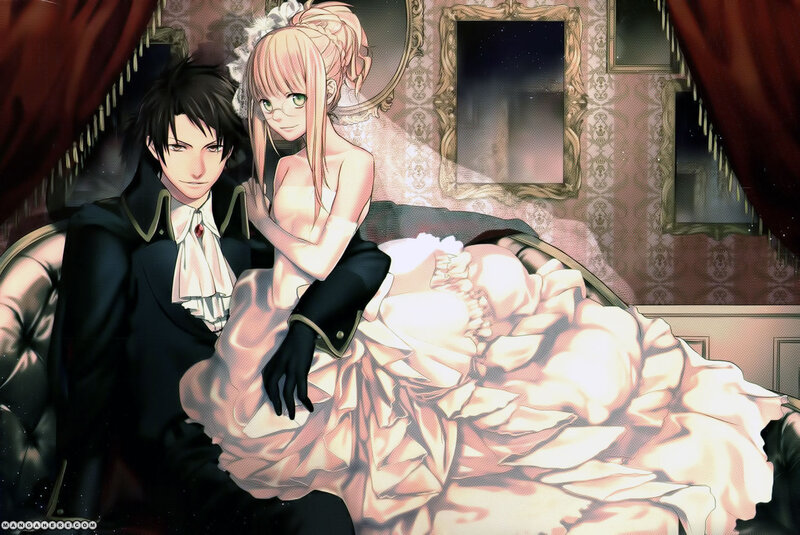 Couple in Formal Wear — Pink, Dramatic