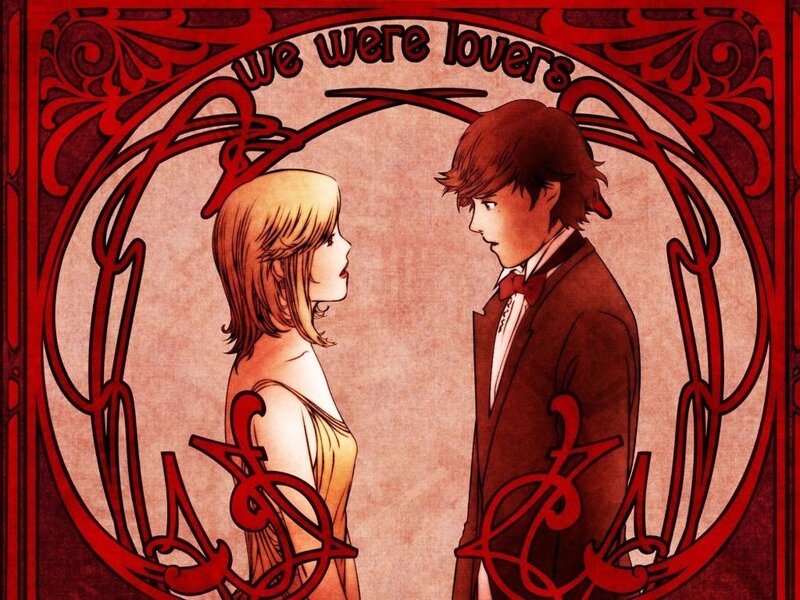 Couple in Formal Wear — Red