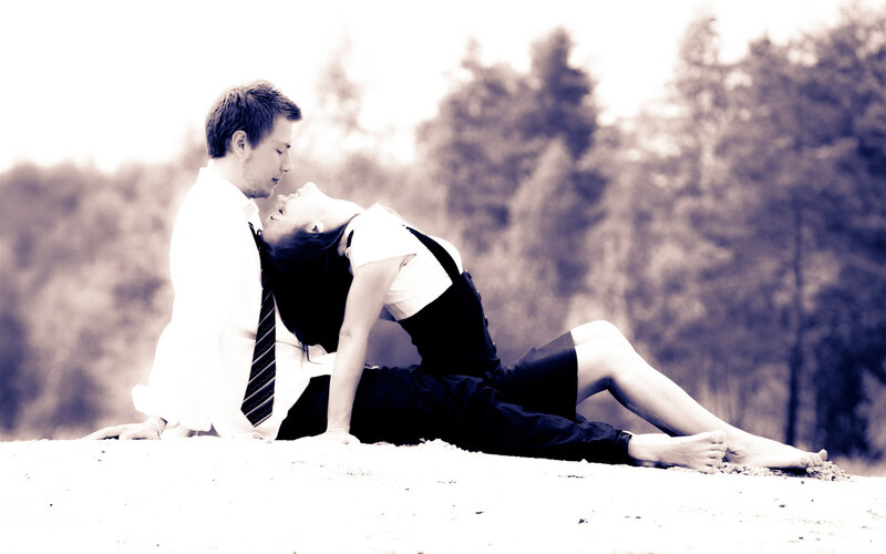 Couple in Formal Wear — White, Romantic