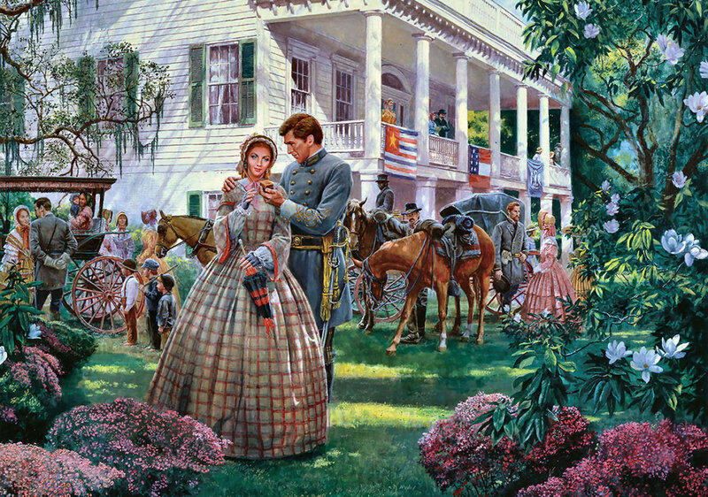 Couple in Garden — Green, Peaceful