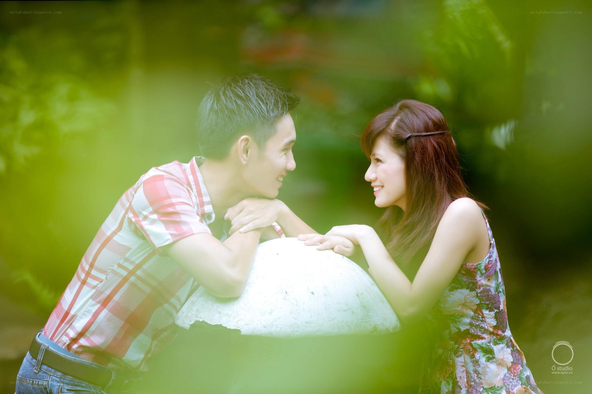 couple in garden