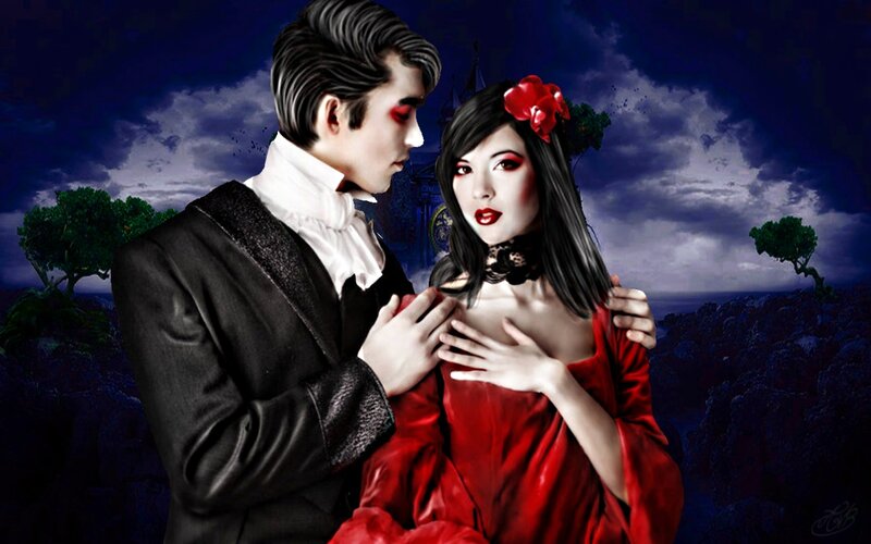 Couple in Gothic Attire