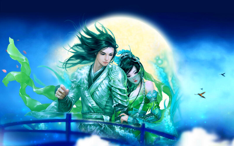 Couple in Green Armor