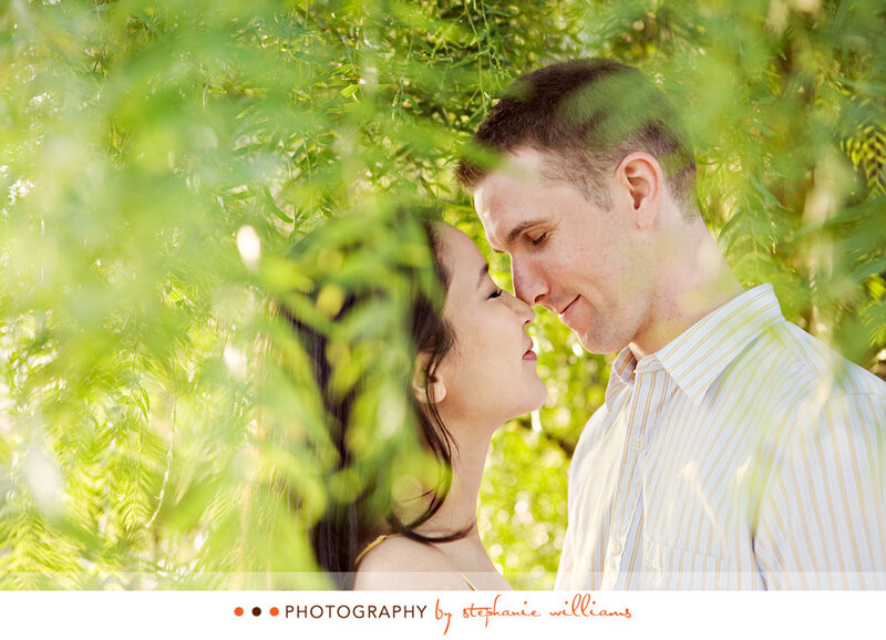 Couple in Green Foliage