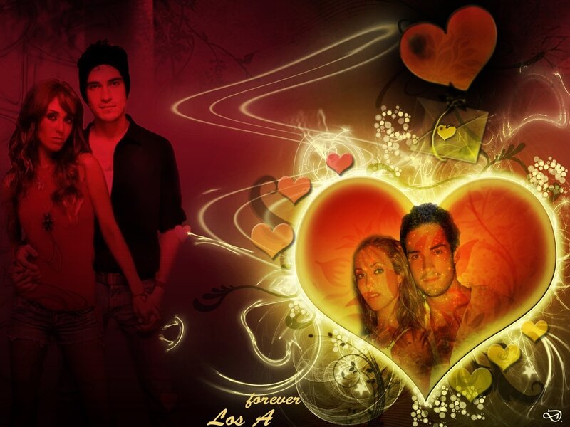 Couple in Heart Frame — Red, Romantic