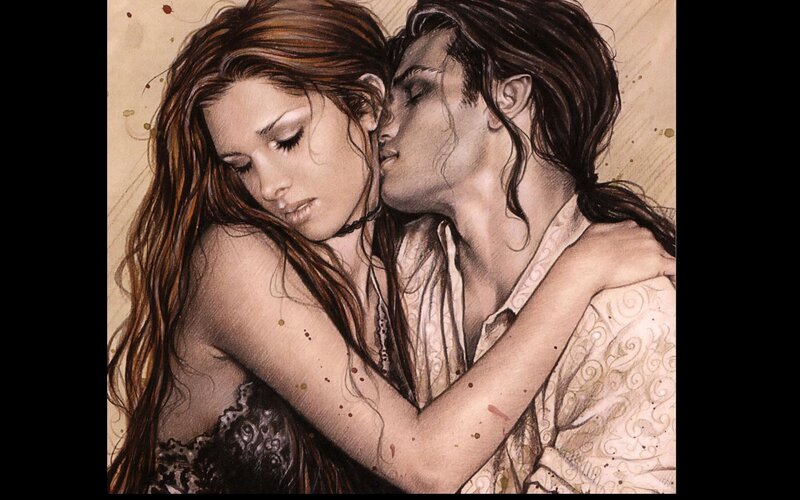 couple in intimate embrace