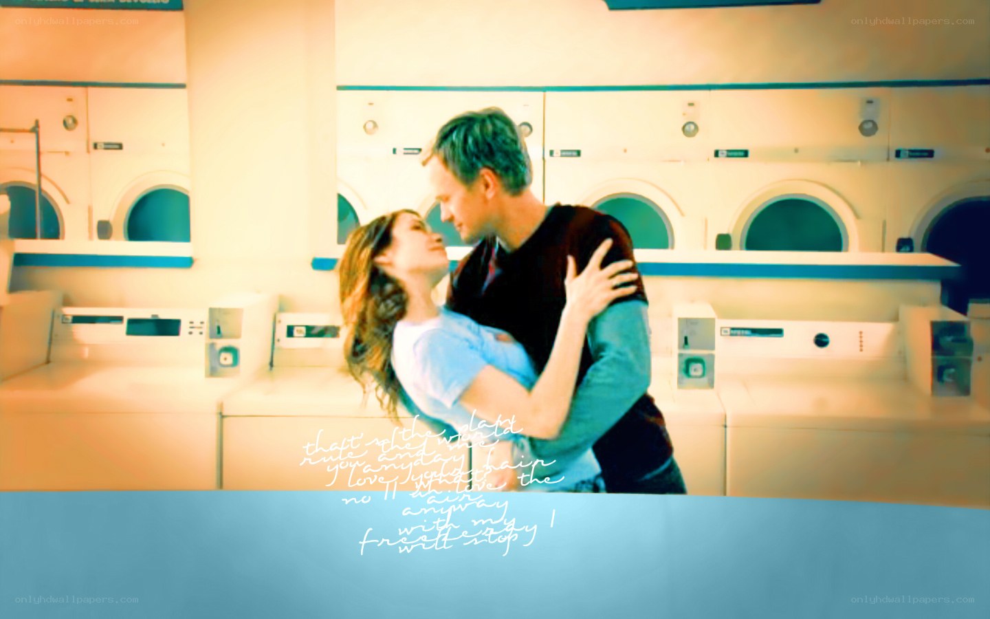 couple in laundromat