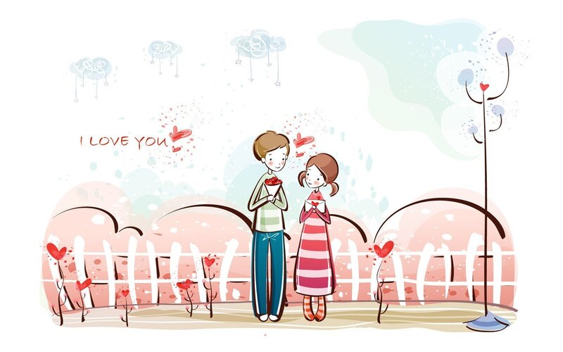 couple in love illustration
