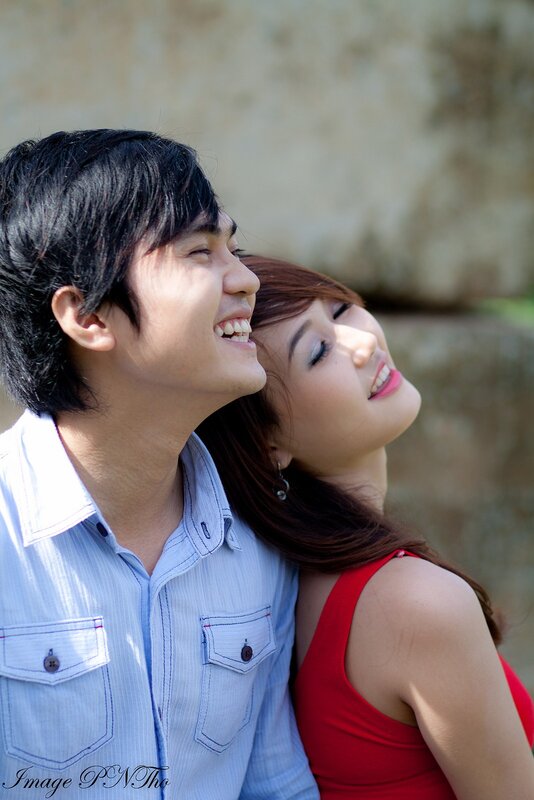 couple in love outdoors