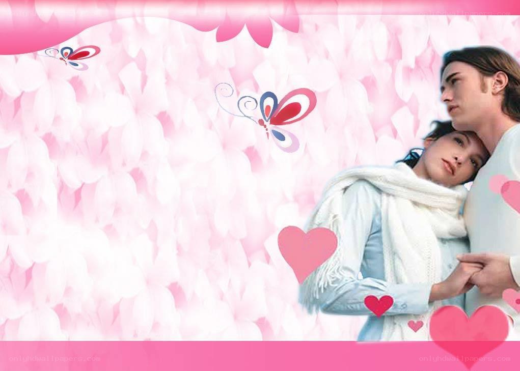 couple in love with hearts