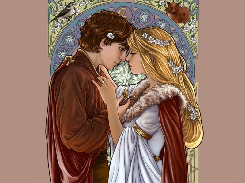 Couple in Medieval Attire