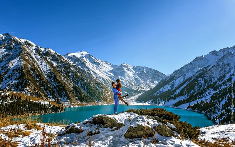 Couple in Mountain Valley