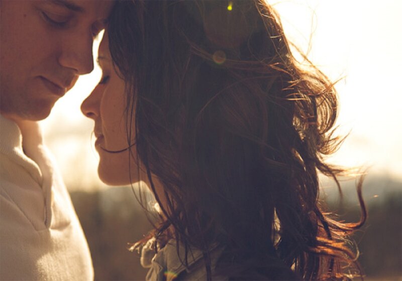 Couple in Profile — Brown